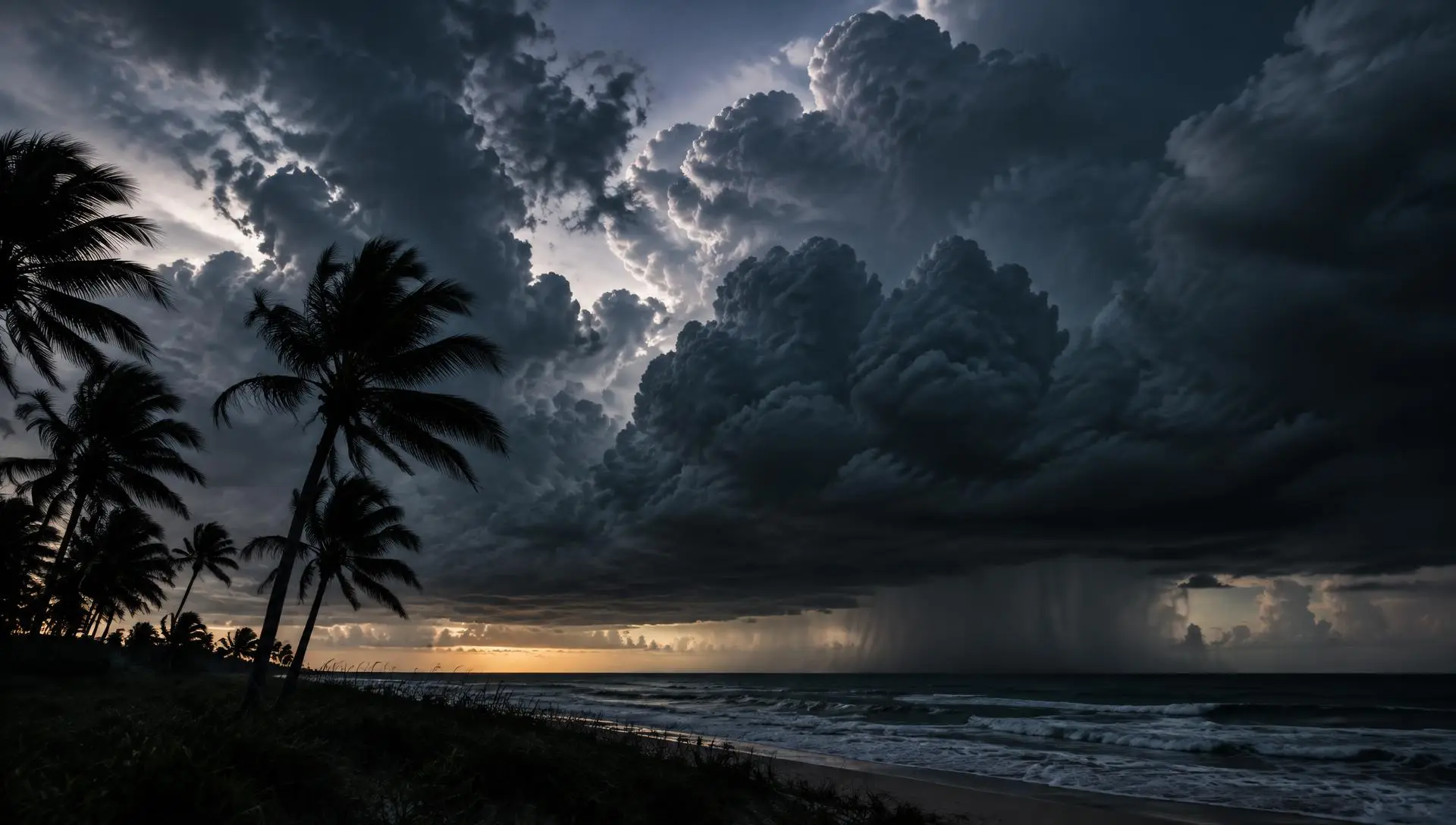 Dramatic Florida storm sky